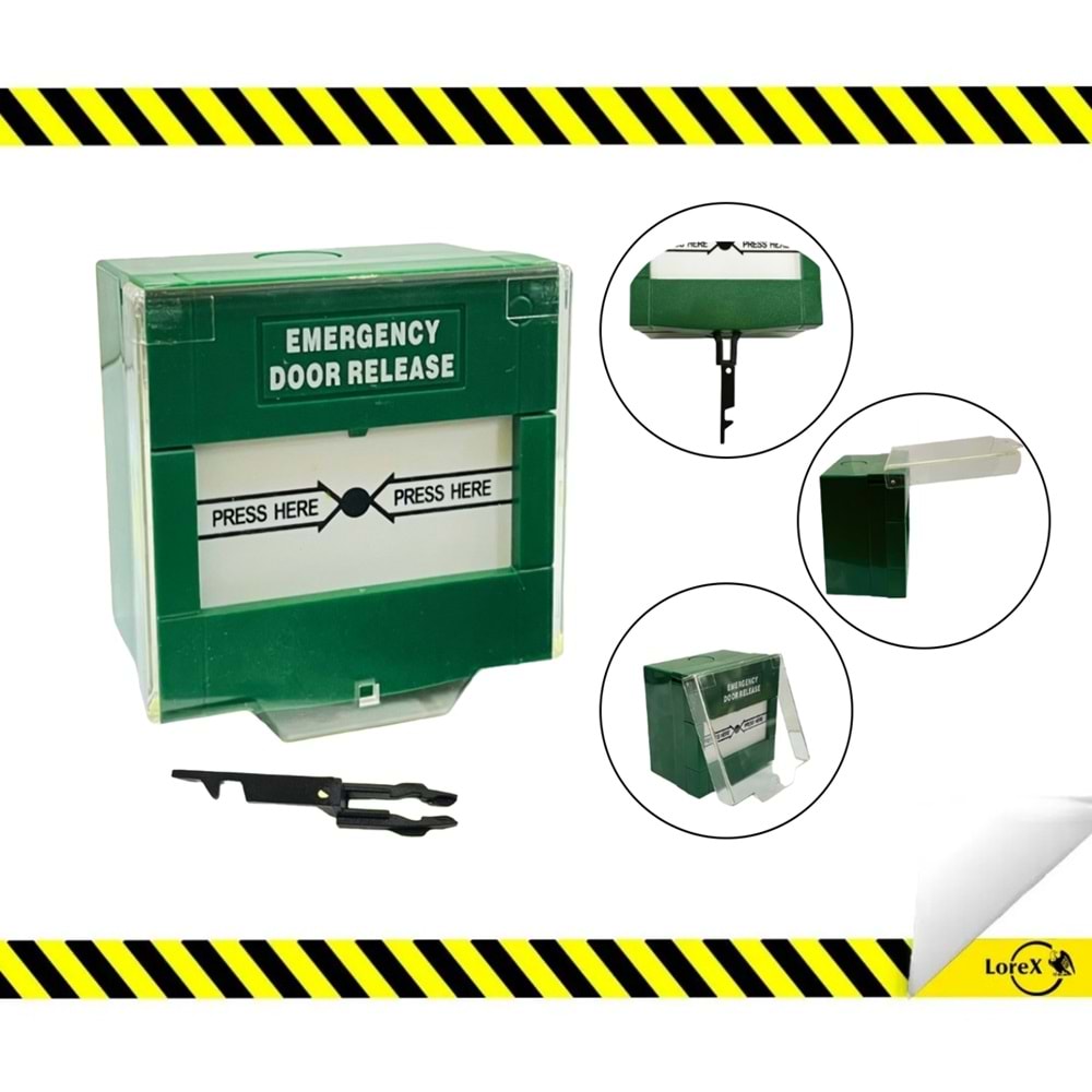 LOREX Yeşil Acil Çıkış Butonu
