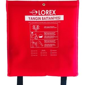 LOREX LR-FB2016C Çantalı 2 metre x 1,6 metre Yangın Battaniyesi
