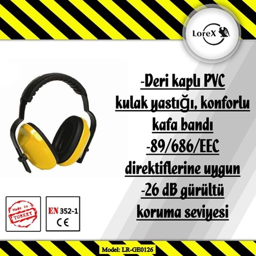 LOREX Başbantlı Gürültü Önleyici Kulaklık