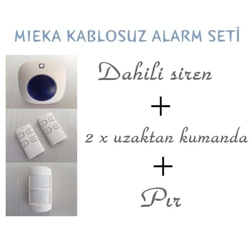MIEKA MIE4 Kablosuz Hırsız Alarm Set 4