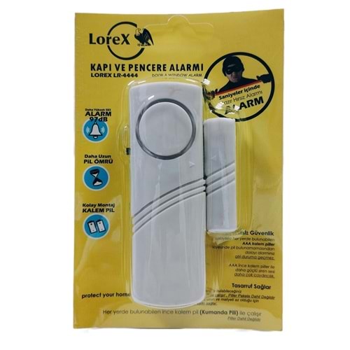 LOREX LR-4444C Kapı Pencere Alarmı , Uzaktan Kumanda Pilli