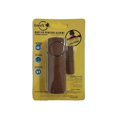 LOREX LR-4444K Kahverengi Kumanda Pilli Kapı Pencere Alarmı