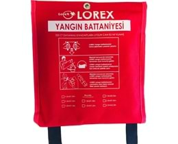 LOREX LR-FB1010C Yangın Battaniyesi 100cm x100cm Çantalı