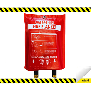 LOREX LR-FB2020CP Premium Yangın Battaniyesi, Çantalı, 200cm X 200cm